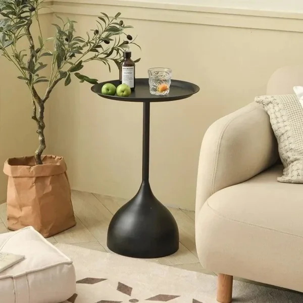 Nordic Style Furniture, Living Room Modern Minimalist Corners Small Table, Lacquered Round Coffee Table for Homes - Image 5