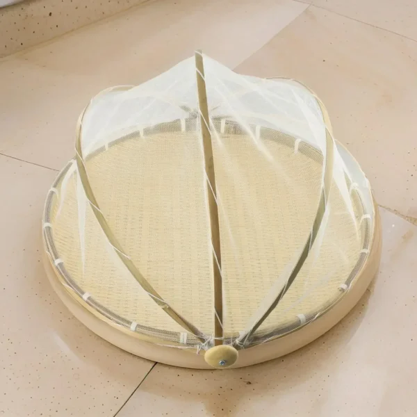 1pcs Woven Basket Anti-Mosquito Net Fruit And Vegetable Basket Dustpan Used As Insect-proof, Dust-proof Basket For Fruit Tools - Image 5