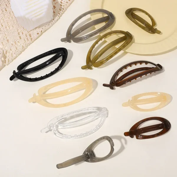 New Korea Big Size Duckbill Clip Hair Hairpin Top Clip Disk Hair Plastic Hairgrips Clamps Women Makeup Headwear Hair Accessories - Image 2