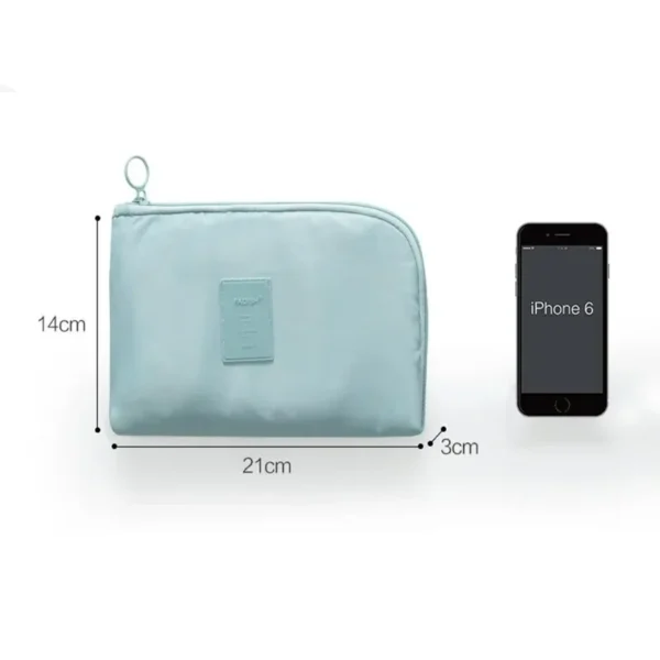 (1pc)Travel Supplies Charger, Power Bank Data Cable, Earphone Digital Bag, Large Capacity Waterproof Storage Bag - Image 6