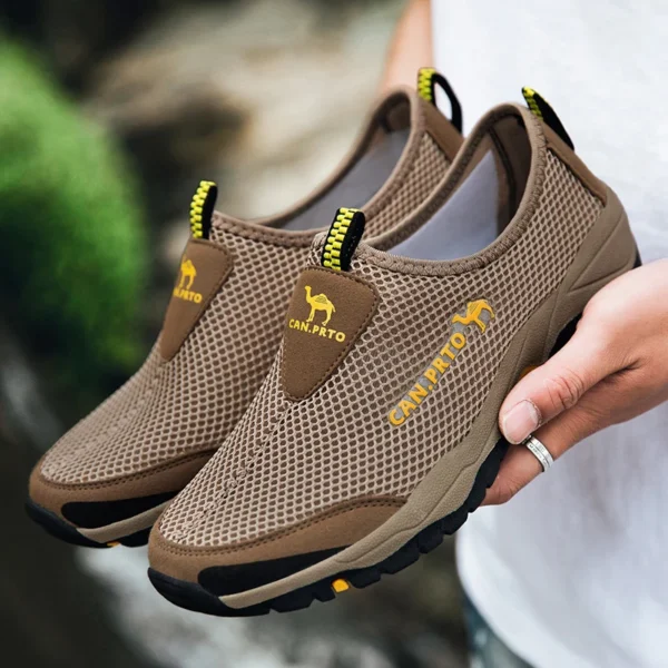 Fashion Summer Shoes Men Casual Shoes Mesh outdoor Breathable Slip-on Flats Men Sneakers Comfortable Water Loafers Zapatillas - Image 2