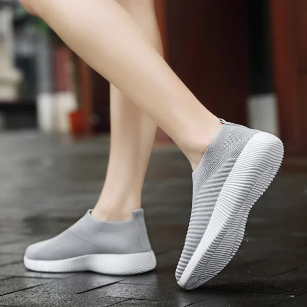 Women Flat Slip on White Shoes Woman Lightweight Sneakers Women Casual  Summer Autumn Walking Mesh Running Sports Shoes 2024 - Image 6