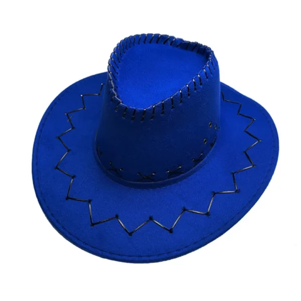 Hat for Men and Women Outdoor Use Large Brim Water Droplet Sunscreen Hat American Style Western Cowboy Hat Couple Jazz Top Hat - Image 6