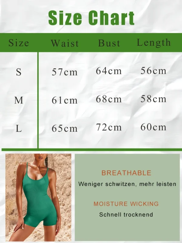 Yoga Jumpsuit Seamless High Waisted Women's Sports Wear Fitness Running Pants Sports Set - Image 6