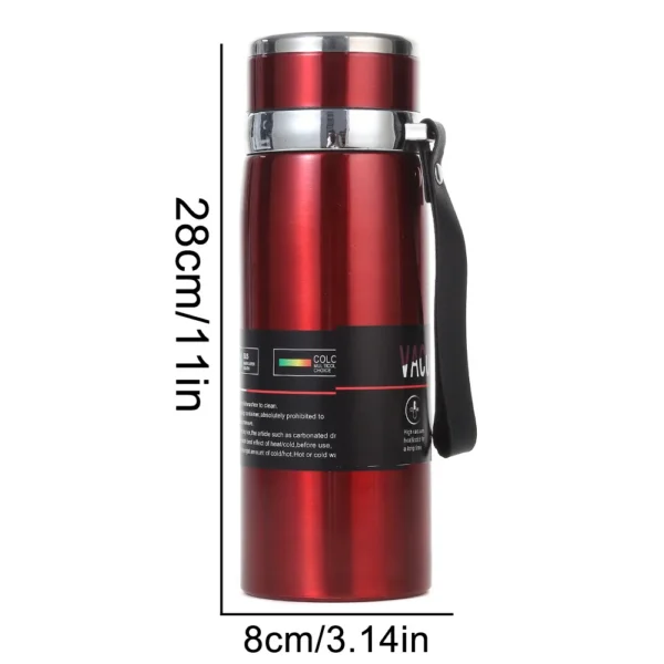 Stainless Steel Insulated Mug Outdoor Car Travel Mug Large Capacity Mug Thermos Double Layer Stainless Steel Water Bottle 1000ml - Image 6