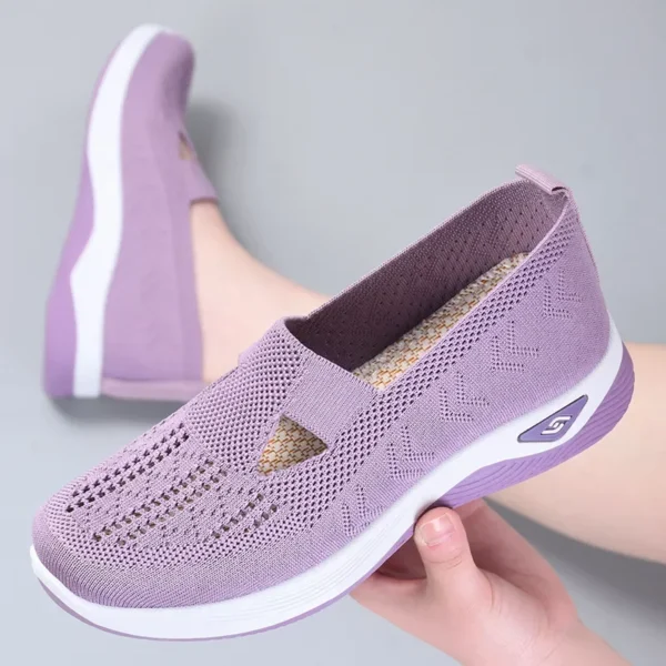 2023 Summer New Comfort Casual Women's Shoes Fashion Soft Sole Breathable Hollow Out Flat Shoes for Women Zapatos De Mujer - Image 2