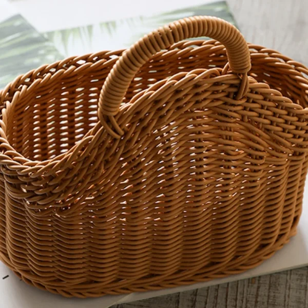 EPCI Woven Hangings Storage Baskets Handmade Wicker Flower Pot Breathable Florist Rattan Flower Planter For Home Decor Balcony - Image 6