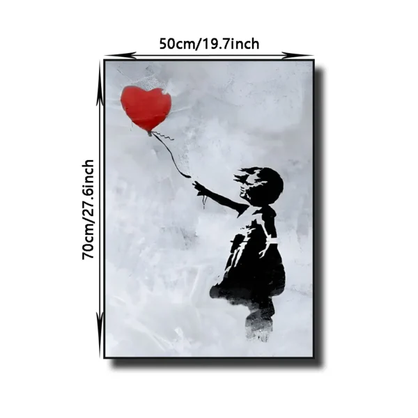 Banksy Street Graffiti Decorative Canvas Painting Girl with Balloon Art Poster Abstract Figure Mural Room Wall Decoration Prints - Image 6