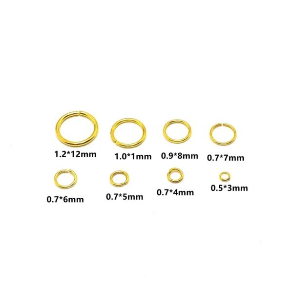 100-200Pcs/Lot 3-8mm Single Loop Open Jump Rings Split Rings Connectors For Jewelry Making Supplies Diy Handmade Accessories - Image 2