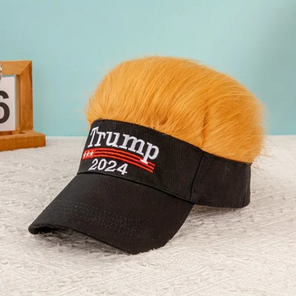 Trump Hats 2024 Visor Donald Trump Baseball Hat Men Women Adjustable Visor Cap Classic Sunscreen Baseball Cap For Fishing Hiking - Image 2