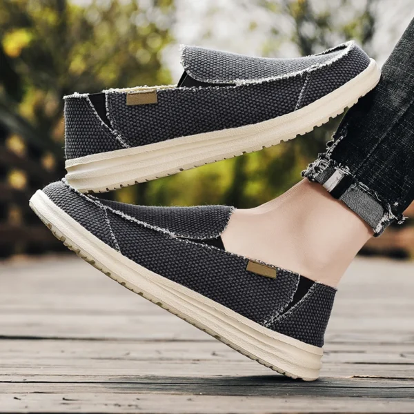 Summer Denim Canvas Men Breathable Casual Shoes Outdoor Non-Slip Sneakers Comfortable Driving Shoes Men's Loafers Big Size 39-47 - Image 6