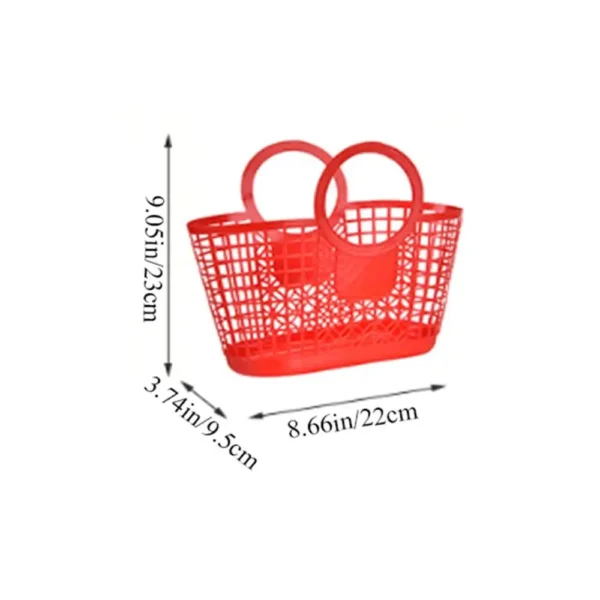 Portable Plastic Practical Hand-Held Hollow Basket Kitchen Bathroom Accessories Toy Organizer Storage Basket - Image 6