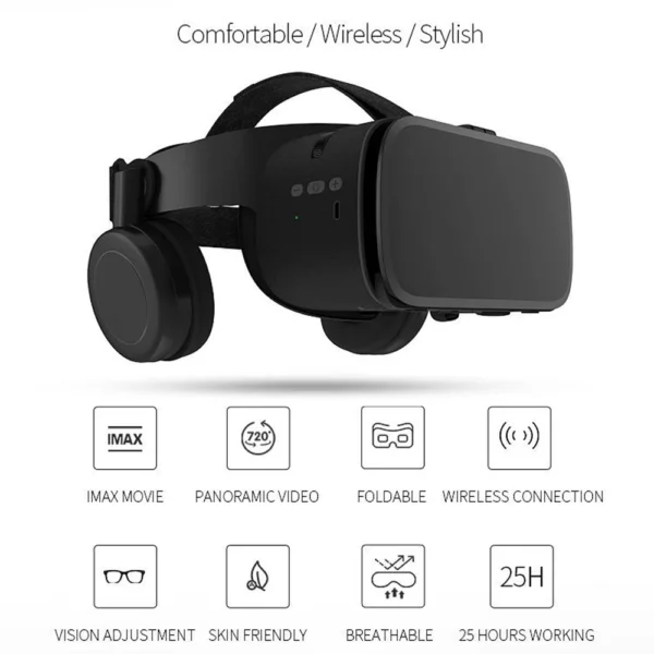 Bobo VR Bobovr Z6 Virtual Reality Glasses Bluetooth Headset 3D Viar Devices Helmet Lenses Goggle For Smartphone Phone Smart Game - Image 2