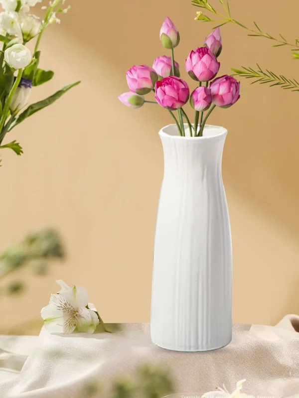 Home ins wind plastic vase living room fall-resistant simulation vase decoration Creative simple vase A model one - Image 3