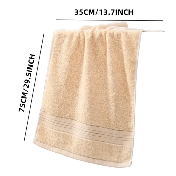 Cotton Towel With Strong Water Absorption Universal Towel For Adults And Children Solid ColorSkin Friendly Towel - Image 2