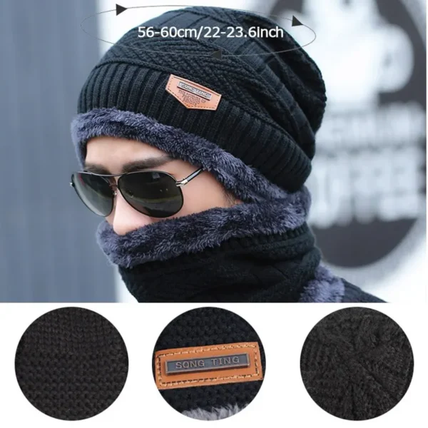 Winter Hat Skullies Beanies Hats Beanies For Men Women Wool Scarf Caps Balaclava Mask Gorras Bonnet Knitted Hat - Image 6