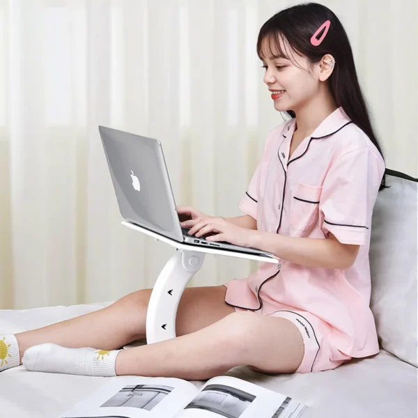 Portable Laptop Stand Desk Laptop Table Book Notebook Folding Bed Table Multi Function Learning Reading Heightening Bracket - Image 6