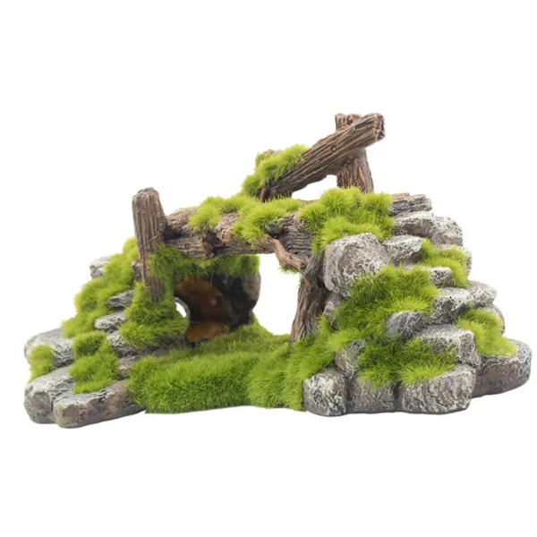 Aquarium Rockery Aquatic Caves Landscape Decoration Hiding Cave Figurine Fish Tank Ornament for Living Room Table Decoration - Image 6