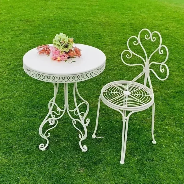 Retro Iron Outdoor Garden Furniture Sets Balcony Outdoor Furniture Sets Retro Restaurant Hotel Leisure Table Chairs Set