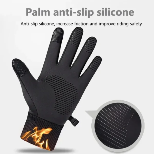 Winter Waterproof Men's Gloves Windproof Sports Fishing Touchscreen Driving Motorcycle Ski Non-slip Warm Cycling Women Gloves - Image 3