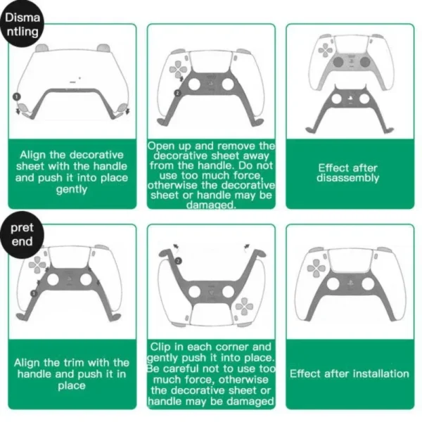 Camouflage Controller Joystick Handle Decorative Strip Accessories for PS5 Gamepad Handle Decoration Strip Gamepad Shell Cover - Image 6