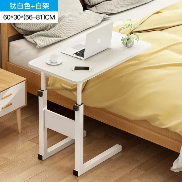 Bedside Table, Dormitory, Simple Bed, Lazy Person Table, Household, Simple Bedroom, Lifting Table, Student Table Computer Table - Image 6