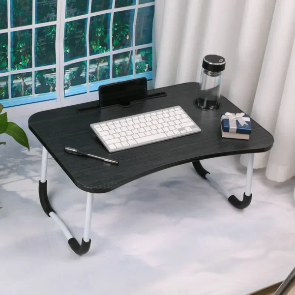 New Folding Laptop Desk for Bed & Sofa Laptop Portable Lap Desk Bed Tray Table Desk  for Study and Reading Bed Top Tray Table - Image 6