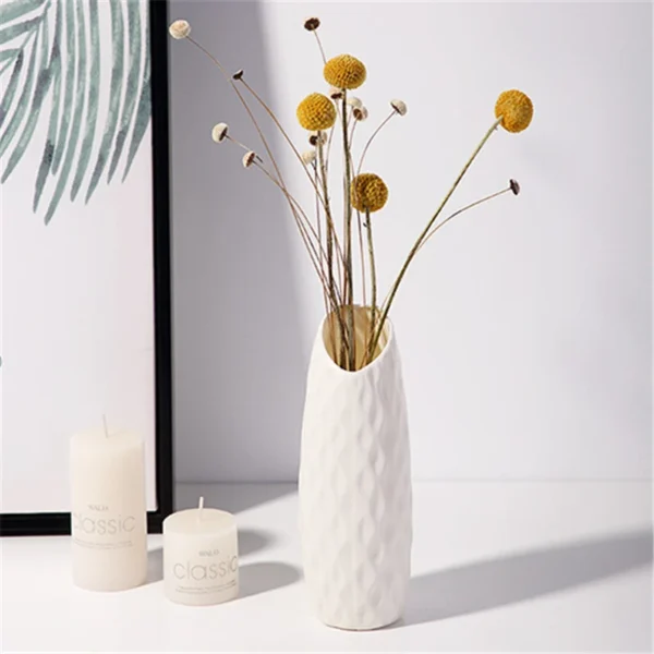 1pc Nordic Plastic Vase Simple Small Fresh Flower Pot Storage Bottle for Flowers Living Room Modern Home Decorations Ornaments - Image 4