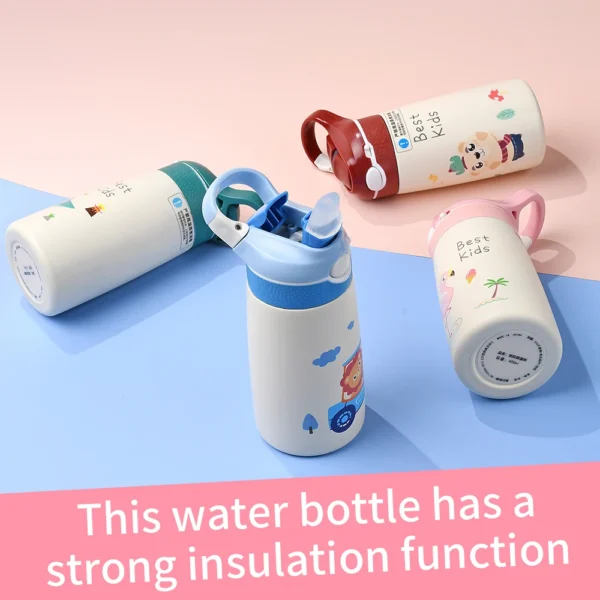 400ML Children Thermos Water Bottle Kids Thermos Mug Baby Duck Billed Straw 316 Stainless Steel Vacuum Flasks Tumbler Thermo Cup - Image 6