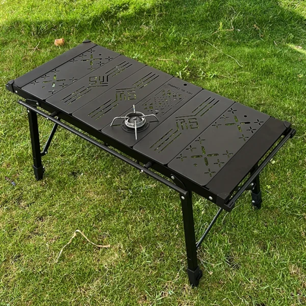 Camping Folding Removable IGT Table Portable BBQ Grill Wood Table Outdoor Picnic Fishing Table for SOTO Spider Stove Accessories - Image 3