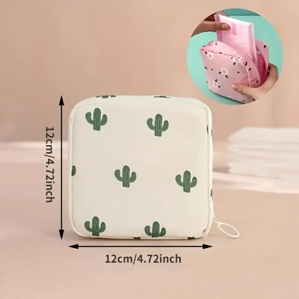 Fashionable and durable multifunctional sanitary napkin storage bag, convenient for travel, cosmetics storage, perfect gift - Image 2