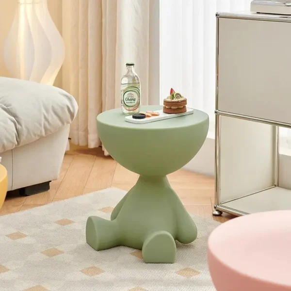 Creative small flat tea table, living room, home chairs, sofa, balcony, small tea table bedroom corner bed head table End Tables - Image 5