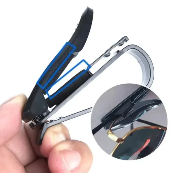 2PCS Universal Car Auto Sun Visor Glasses Box Sunglasses Clip Card Ticket Holder Fastener Pen Case Eyeglasses Clips Accessories - Image 4