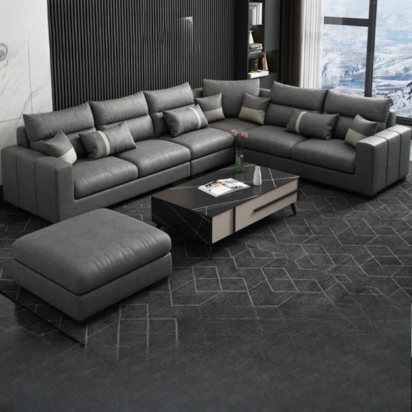 Designer Sectional Living Room Sofa Set Luxury Floor Fluffy Big Sofa Lazy Couch Modular Puff Canape Salon Home Furniture - Image 3