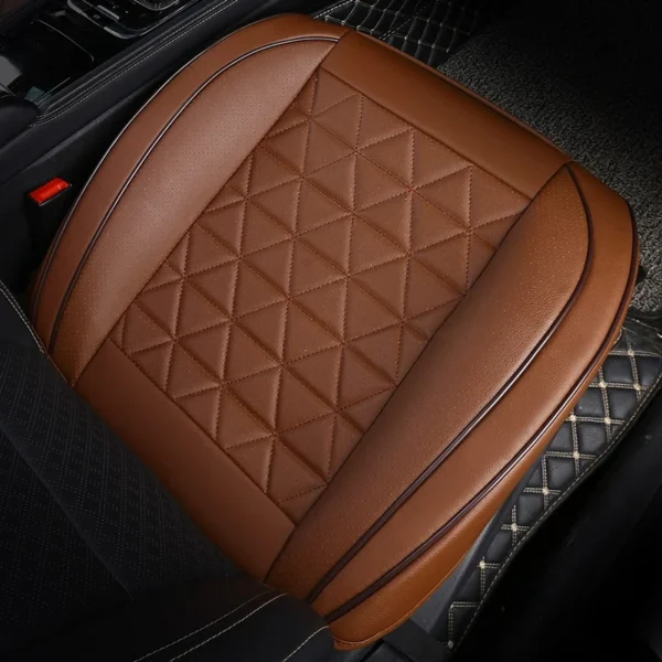 New Front Car Seat Cover PU Leather Cars Seat Cushion Automobiles Seat Protector Universal Car Chair Pad Mat Auto Accessories - Image 3