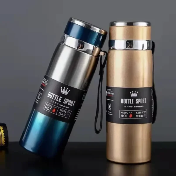 316 Stainless Steel Insulated Mug Outdoor Car Travel Mug Large Capacity Mug Thermos Double Layer Stainless Steel Water Bottle - Image 3