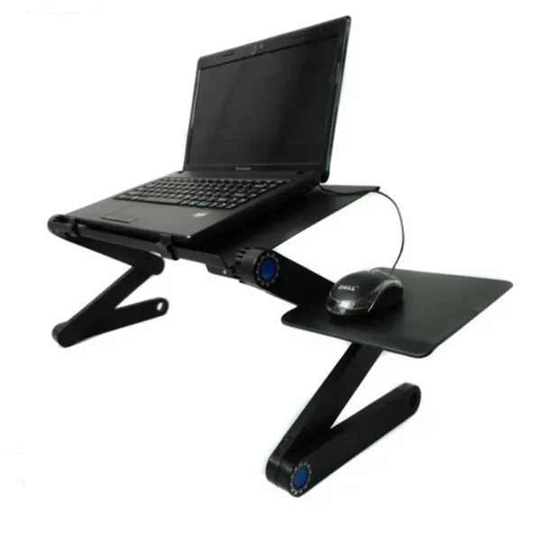 Adjustable Laptop Desk Ergonomic Portable TV Bed Lapdesk Tray PC Table Stand Notebook Table Sofa Desk Stand With Mouse Pad - Image 3