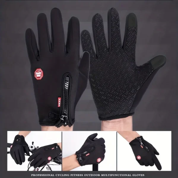 Winter Gloves For Men Women Touchscreen Warm Outdoor Cycling Driving Motorcycle Cold Gloves Windproof Non Slip Gloves - Image 4