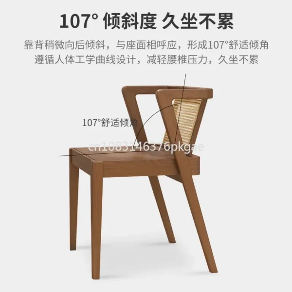 Solid Wood Balcony Small Table and Chairs Creative Leisure Living Room Dining Table and Chair Combination Furniture - Image 5