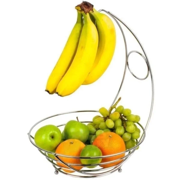 Metal Fruit Basket Banana Rack Fruit Rack Storage Basket Table Dinner Snacks Serving Picnic Decorative  Kitchen Dinning