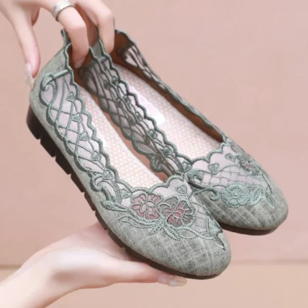 Summer New Comfort Casual Women's Shoes Fashion Soft Sole Breathable Hollow Out Flat Shoes for Women Zapatos De Mujer - Image 2