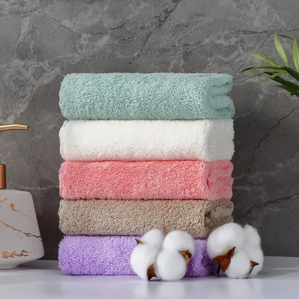 10Pcs Thickened Microfiber High-density Coral Fleece Towel Quick Dry Clean Face Soft Absorbent Towel - Image 6