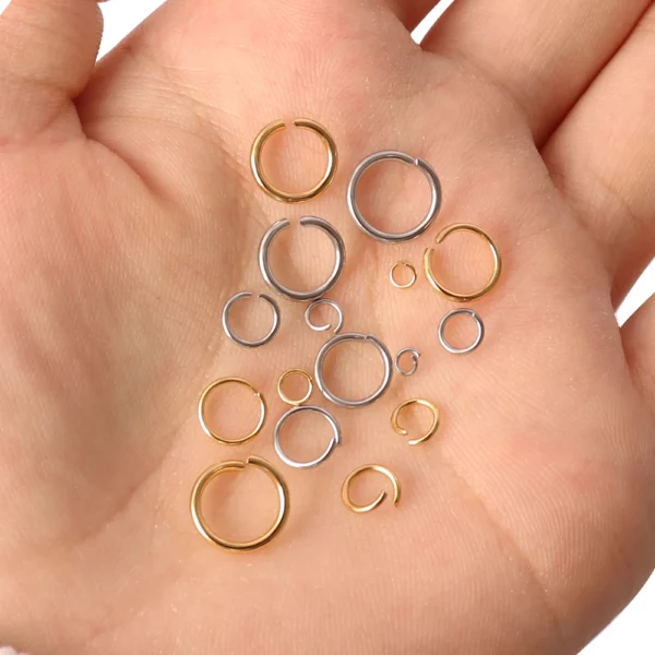 100-200pcs/lot Stainless Steel Open Jump Rings Split Rings Connectors For DIY Jewelry Making Supplies Accessories Wholesale - Image 3