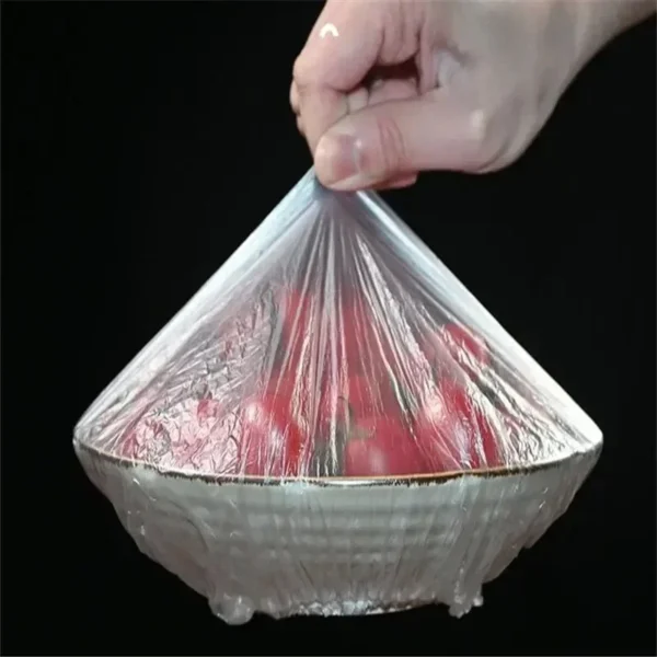 100pcs Disposable Food Storage Cover Reusable Elastic Fresh Food Covers Stretch Wrap Bowl Dish Food Cover Fresh Keeping Bags - Image 3