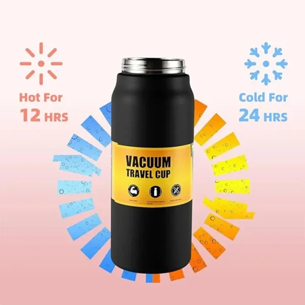 Vacuum Stainless Cup Thermal Cold Hot Thermos Insulated Stainless Steel Water Bottle with Straw Free Shipping Water Bottles - Image 5