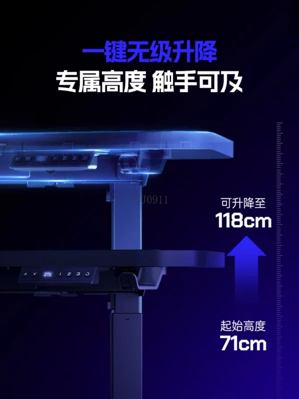 *E-sports table Electric lifting household table and chair package Desktop computer desk for office use - Image 2