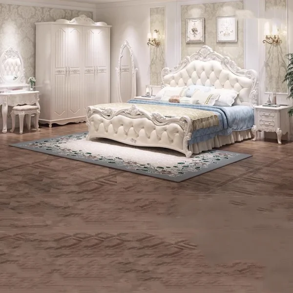 Princess Modern Designer Bedroom Set Double High End Bedding Luxury Bedroom Set Girl Design Letti E Mobili Nordic Furniture - Image 2