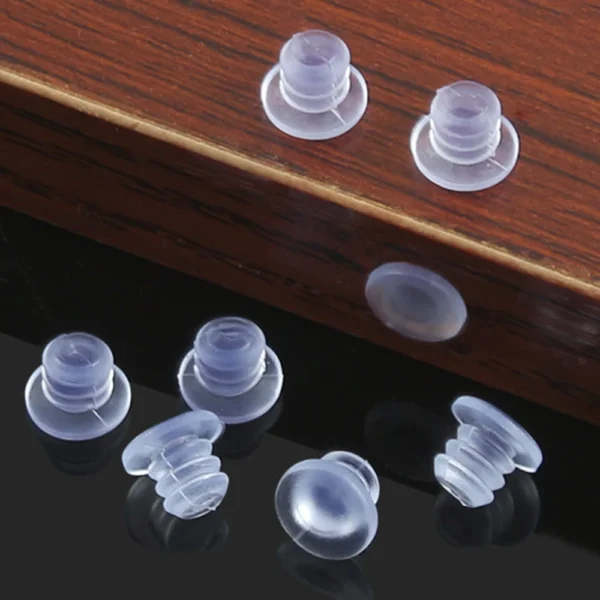 100/50/20/10Pcs Clear Rubber Embedded Furniture Bumper Table Chair Leg Feet Bottom Glide Slide Pad Floor Protector Shockproof - Image 2