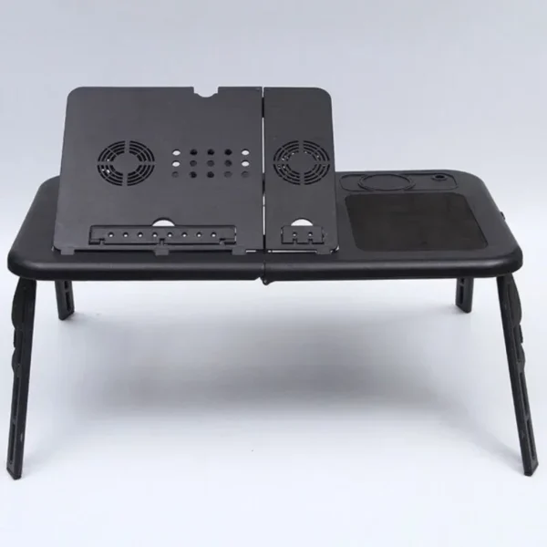 laptop desk for bed Multi functional adjustable table usb Cooling fan Portable folding adjustable laptop table lap desk - Image 3