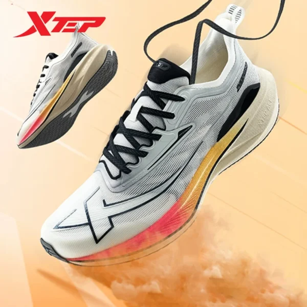 Xtep 2000KM 2.0 Running Shoes Men 2024 Summer Professional TPU Shock Absorption Sneakers 876219110043(suggest half size down)